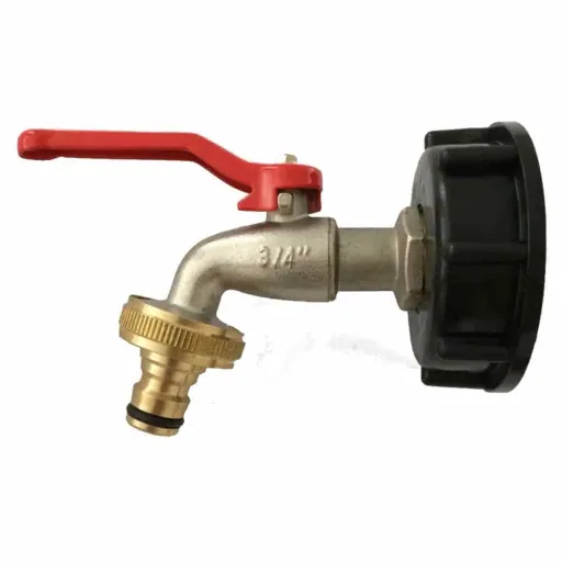 IBC Adapter S60 met Kraan & Koppeling - Makkelijk Aansluiten