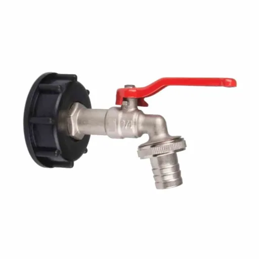 IBC Container Adapter S60 met 3/4" Kraan - Uitloopventiel