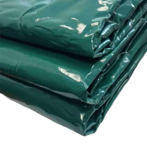 Afdekzeil, PVC zeil groen 650g/m², 8x10 meter (80m²), waterdicht, scheurbestendig