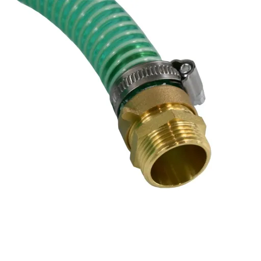 Zuigslang 25mm, Drukslang, Zuigkorf, Slang met terugslagklep, 1 inch dubbele nippel, 3m