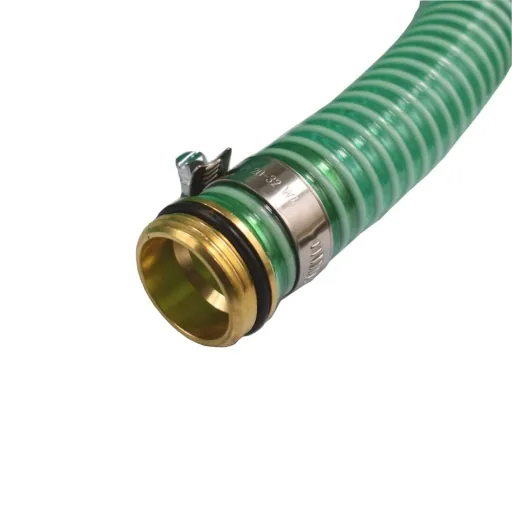 1"/25mm Zuig- + persslang met 1" AG Slangtule + 1" IG 2/3 Schroefverbinding 10m