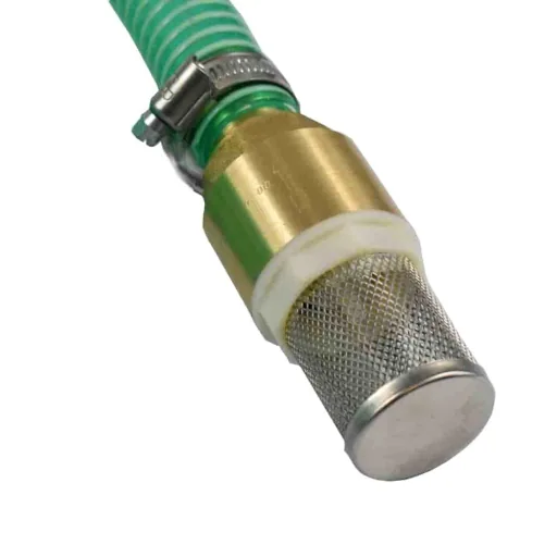 Zuig- en Drukslang Set 25mm, 1m, Compleet met Aanzuigkorf