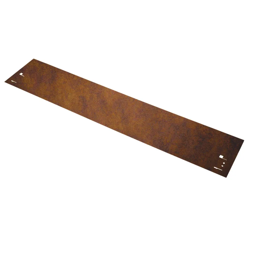 Set van 10 Border, cortenstaal border 70 cm lang, 13,5 - 18,5 cm hoog, borderrand - Thermisch verzinken, Breedte-gs: 18.5 cm