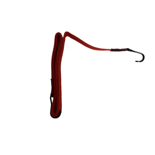 Spanband met Haken, Plat Elastisch, 150 cm, Rood, Extra Sterk
