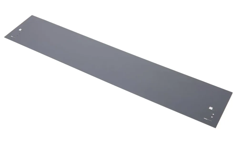Metalen graskant 13,5 cm x 120 cm, grijs