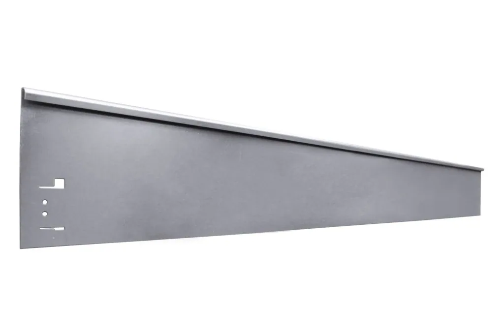 Metalen graskant 13,5 cm x 120 cm, grijs