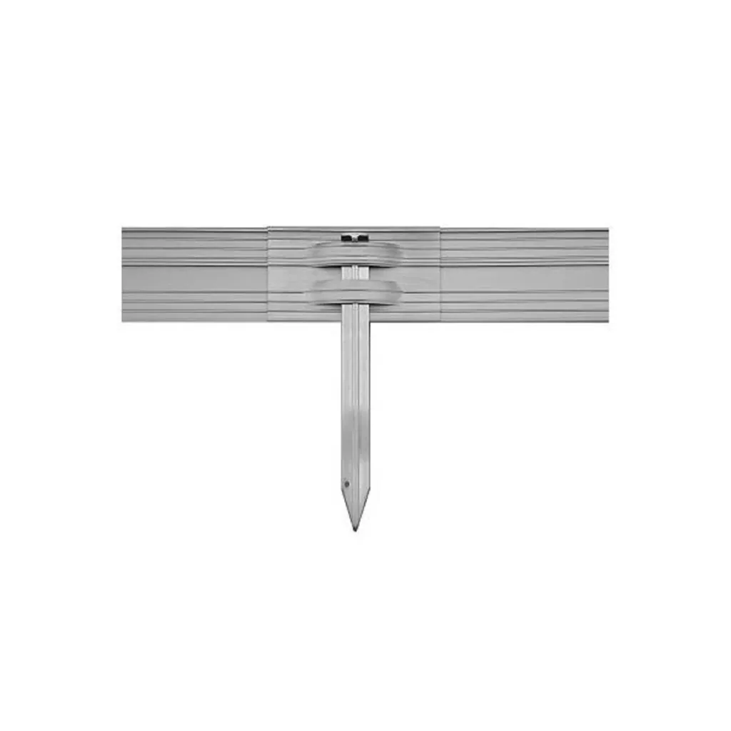 Ultra sterke aluminium Borderrand Hoogte: 10-14-24 cm, Lengte: 1-30 m | Gazonrand | Kantopsluiting, Breedte-gs: 24 cm; Kwaliteit GS: 5