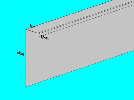 Set van 10 slakkenhekken van gegalvaniseerd plaatstaal 25cm hoog 10m lang | Borderrand | Gazonrand | Kantopsluiting