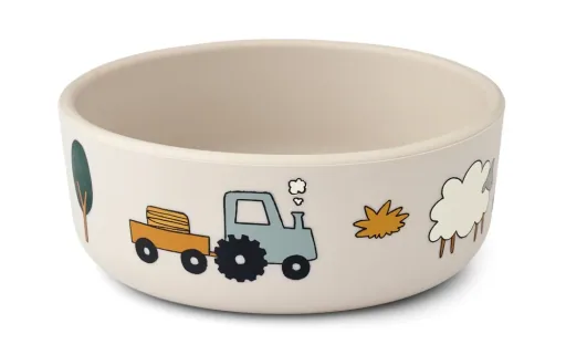 Liewood Kinderservies set - Vivi, siliconen, Boerderij/Sandy