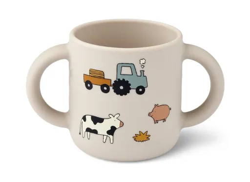 Liewood Kinderservies set - Vivi, siliconen, Boerderij/Sandy