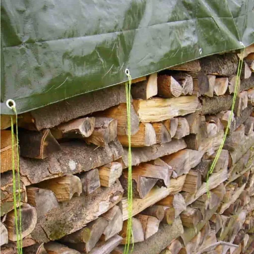 Afdekzeil groen 210g/m², waterdicht zeil, bouwzeil, 2,5 x 10m (25m²)