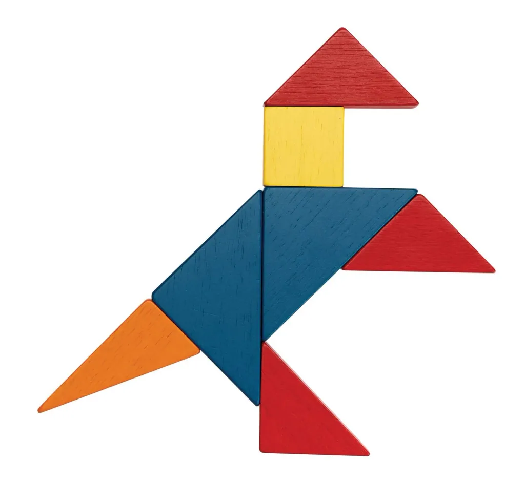 Plan Toys - Houten bouwblokken - Geo Blocks Unit Link