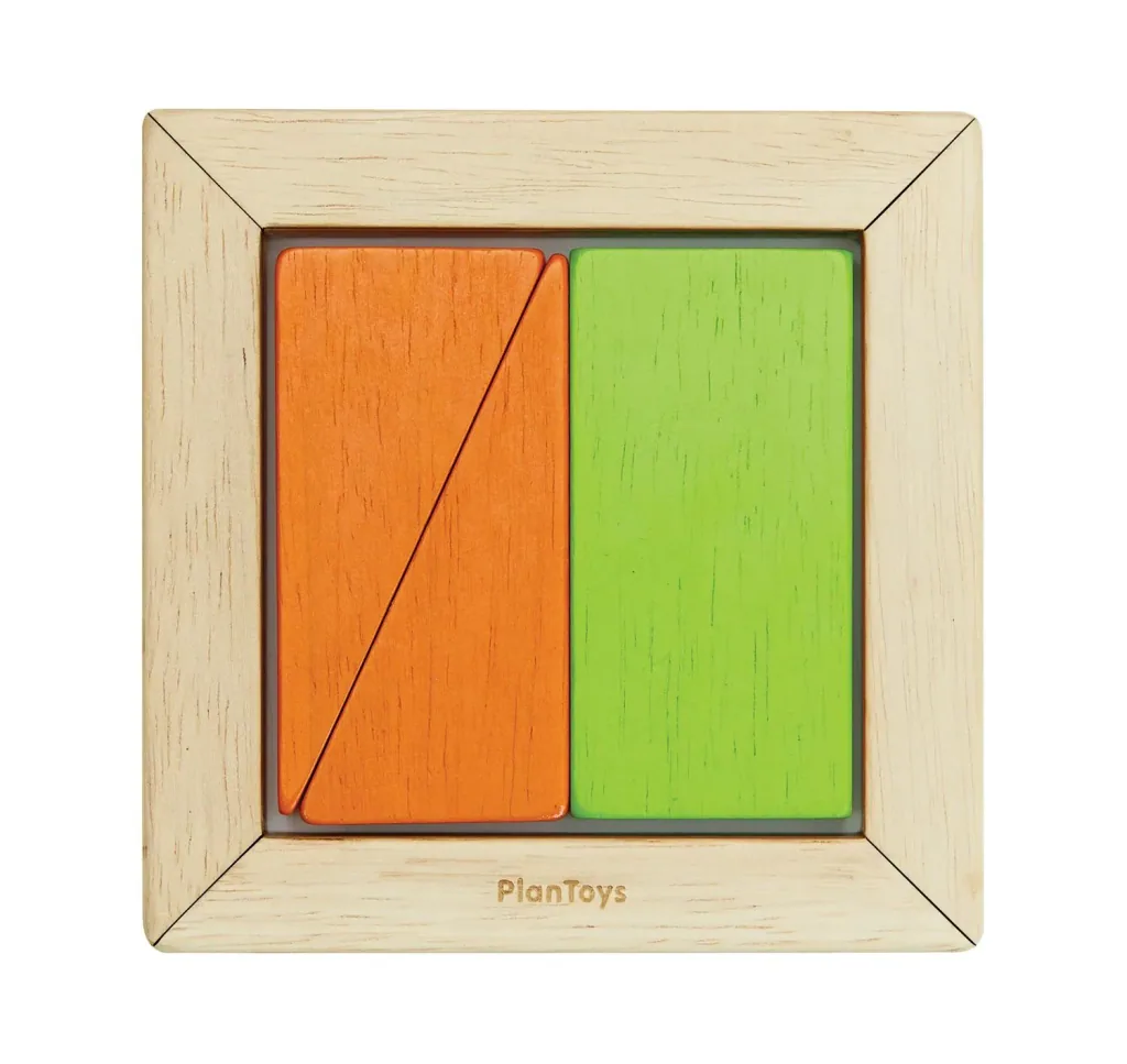 Plan Toys - Houten bouwblokken - Geo Blocks Unit Link