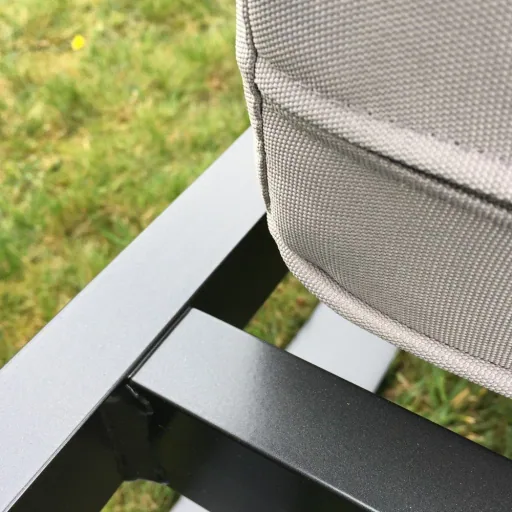 Tuin Loungeset 6-delig - Aluminium Frame - Antraciet met Lichtgrijze Kussens
