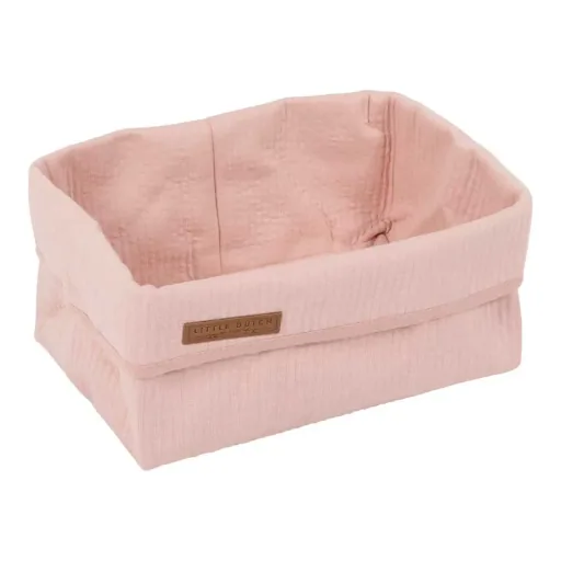 Little Dutch mand groot uni roze "Pure Pink