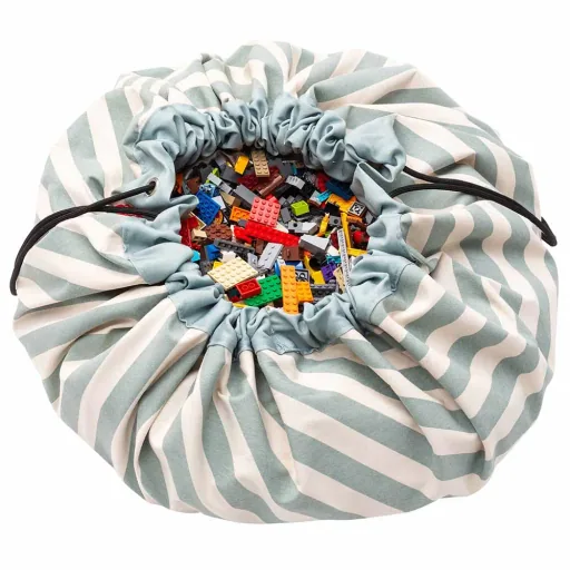 play & go speeltas print strepen groen