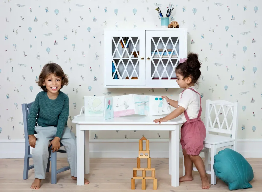 Cam Cam kinderstoel Harlequin wit