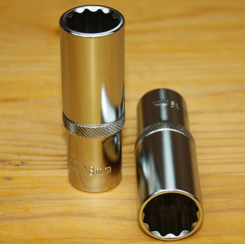 1/2 Inch Dopsleutel, Lange Dopsleutel, CR-V, 12 Kant
