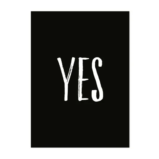 Lilipinso ansichtkaartenset "YES" en Co.