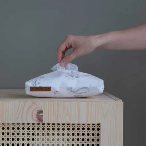 Little Dutch vochtige doekjes doos cover "Ocean White