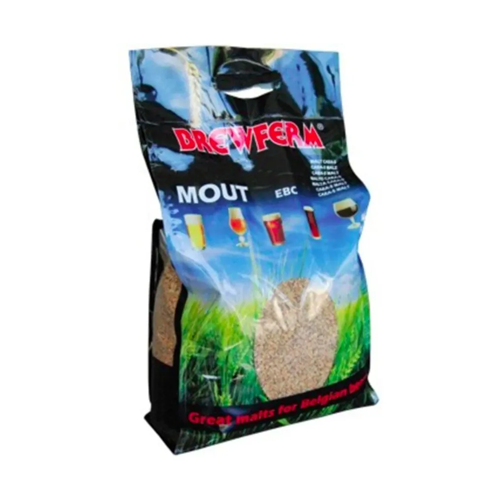 Castle Malting Abbey Mout - 41-49 EBC, 1 kg, geeft een sterke smaak van gebakken brood, noten en fruit