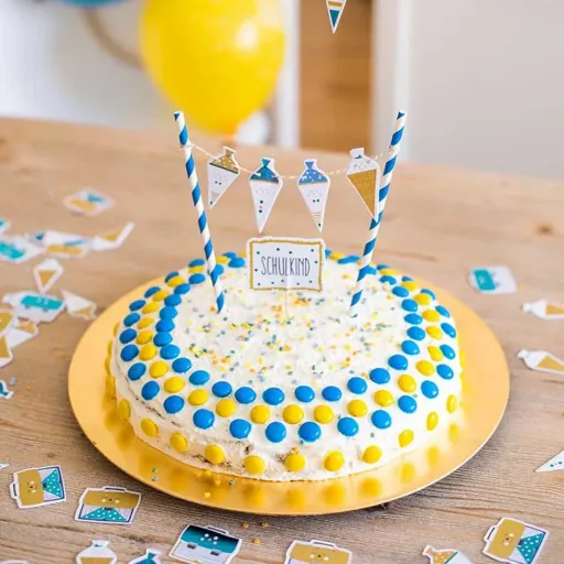 Ava & Yves tafel confetti school inschrijving sterk