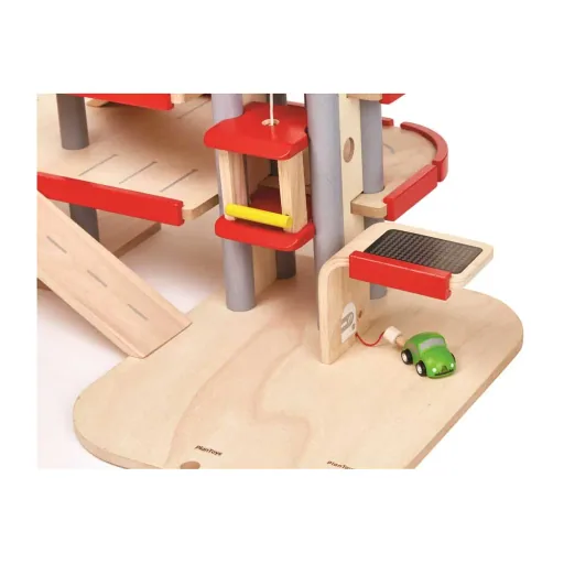Plan Toys Parkeergarage elektriciteitsstation hout
