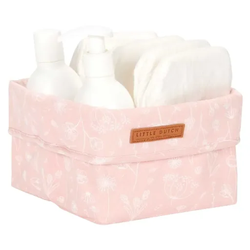 Little Dutch mandje klein "Wild Flowers" roze