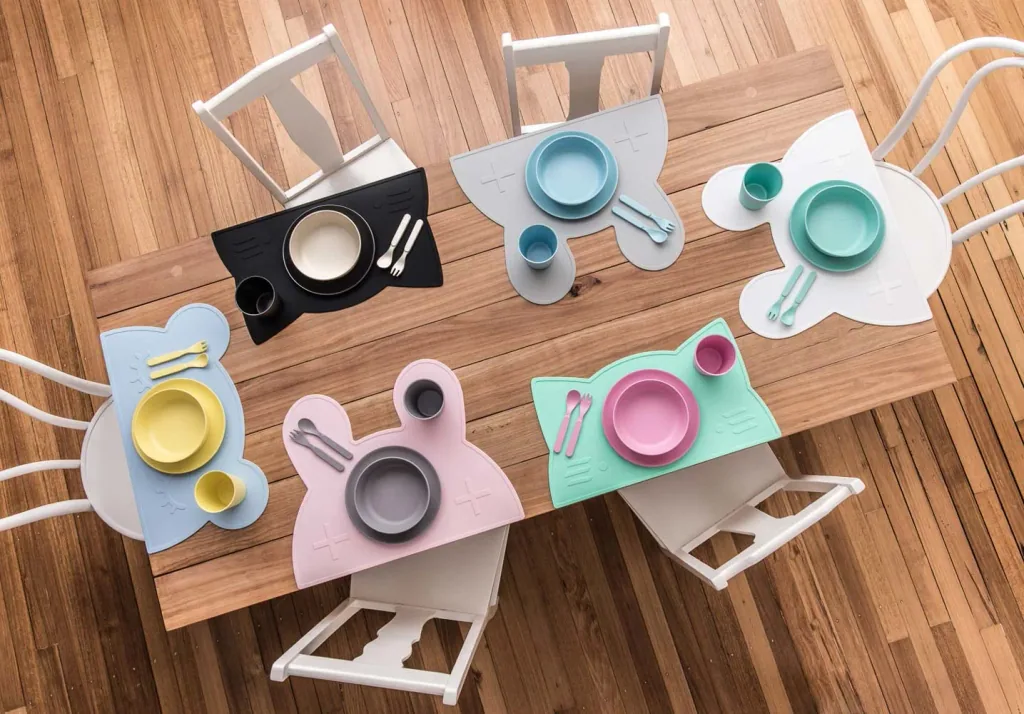 We Might Be Tiny Kinder Placemat Silicone Kat mint