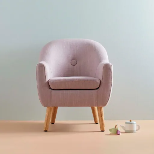Kids Concept kinderfauteuil Chesterfield lila