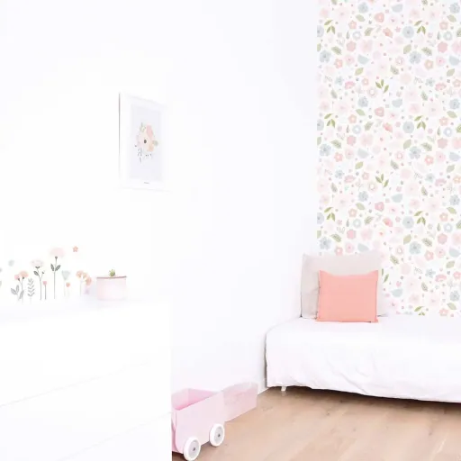 Lilipinso poster bloemenboeket roze pastel