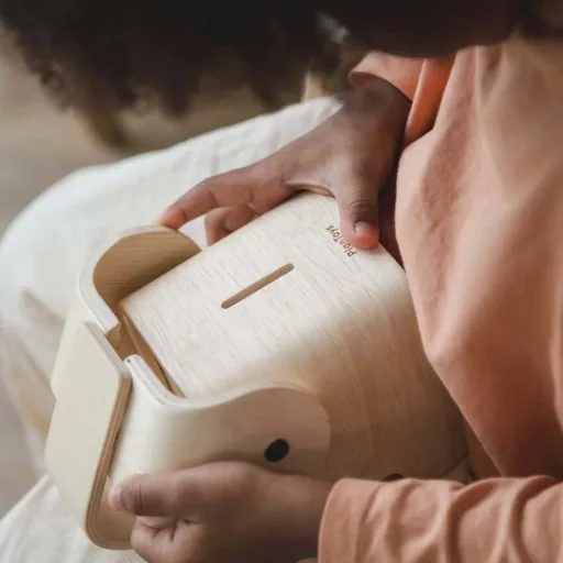 Plan Toys Spaarpot Olifant hout naturel