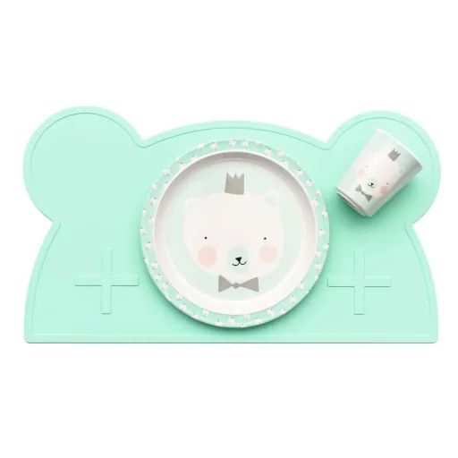 We Might Be Tiny kinder placemat silicone beer mint