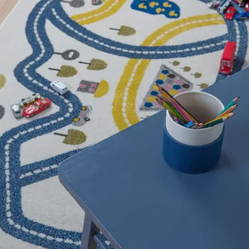 Art for Kids kindertapijt racebaan 80 x 150