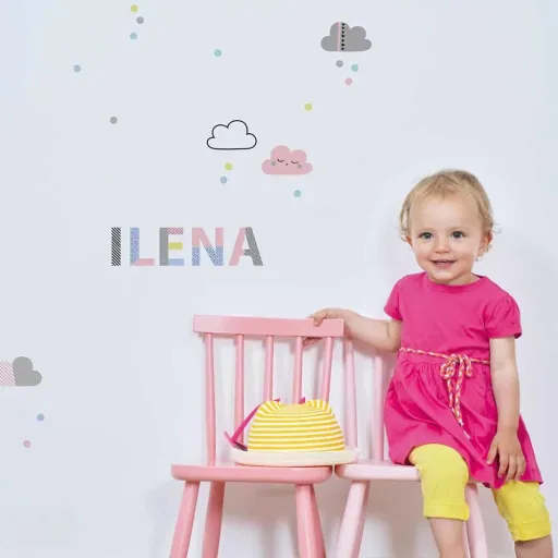 Lilipinso muursticker vrolijke letter U