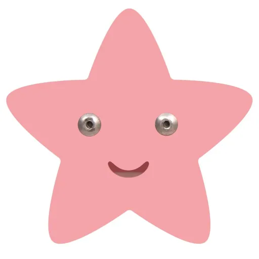 Huisgenoot kapstok ster roze