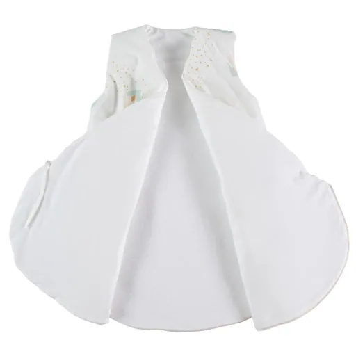 Nobodinoz babyslaapzak "Cloud" geometrische vormen aqua wit, Maat: 0 - 6 maanden