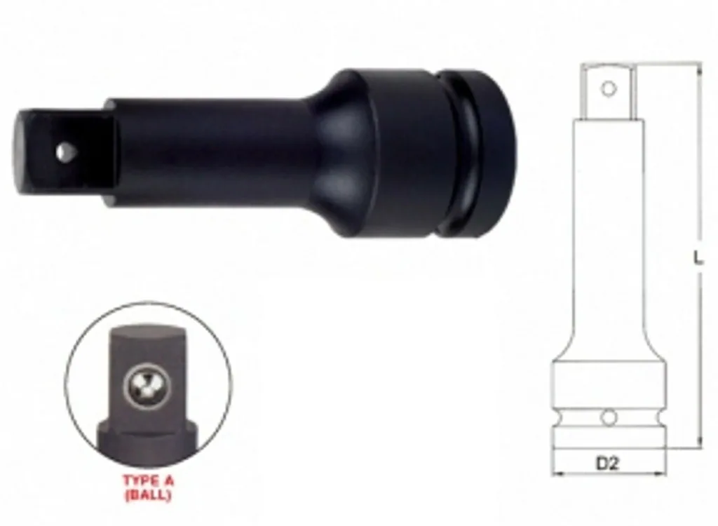 3/4 Verlengstuk, 175mm, Cr-Mo, Slagmoersleutel