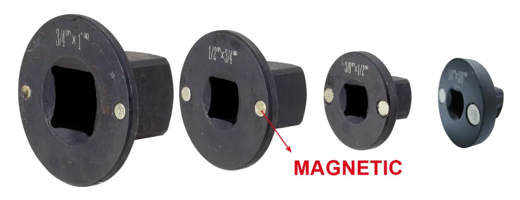 Magnetische Adapterset Cr-Mo - 4 Delig