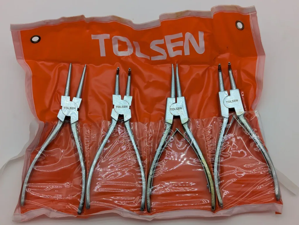 Seegeringtang Set, 4-delig, met Tas, Borgveertang