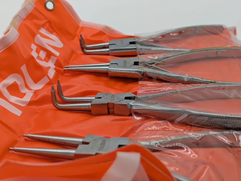 Seegeringtang Set, 4-delig, met Tas, Borgveertang
