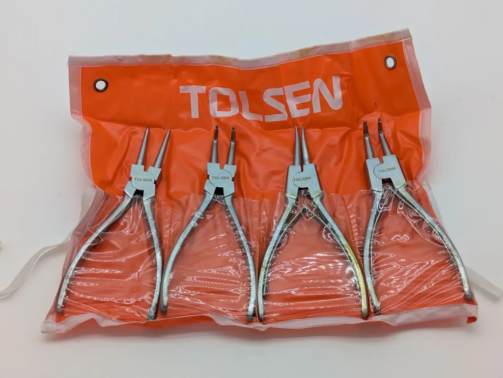 Seegeringtang Set, 4-delig, met Tas, Borgveertang