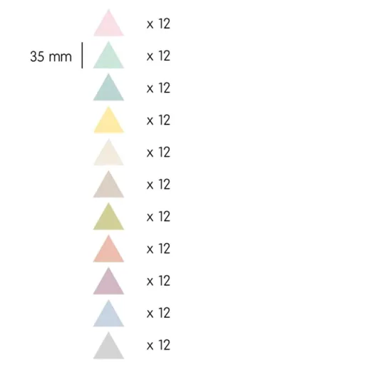 tresxics muursticker driehoeken pastel