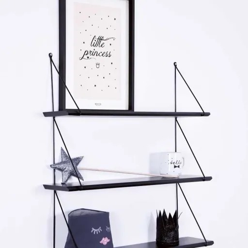 Lilipinso Poster spreuk Kleine prinses roze zwart