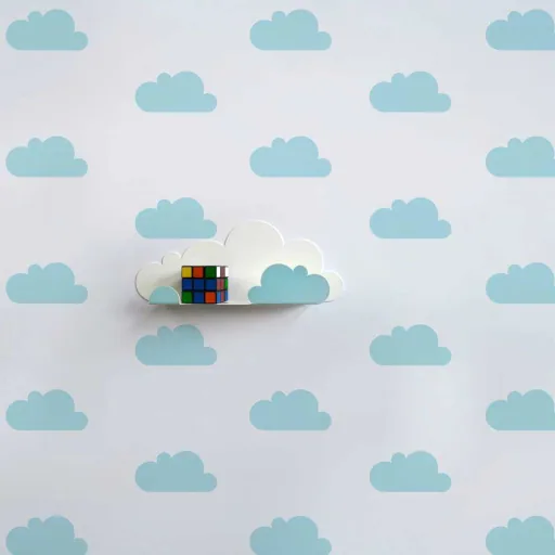 tresxics muursticker wolken blauw