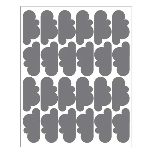 tresxics muursticker wolken grijs