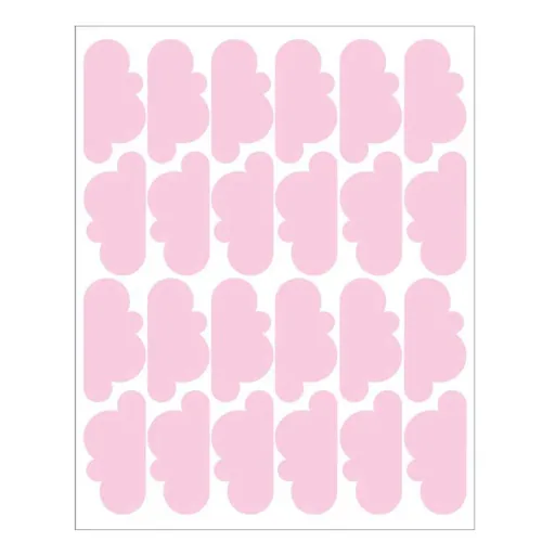 tresxics muursticker wolken roze