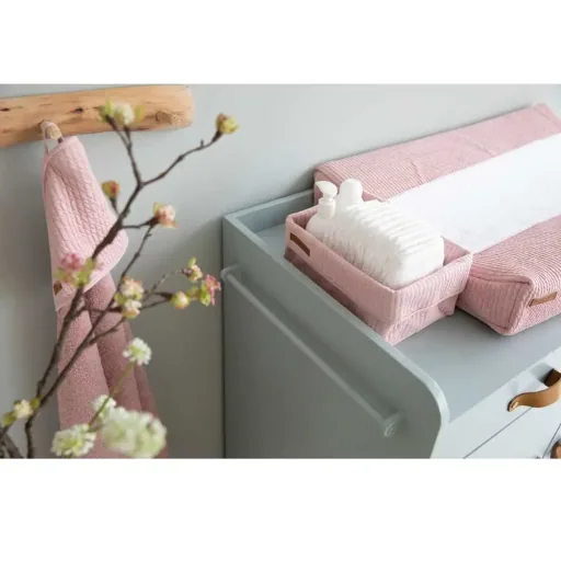 Little Dutch kaphanddoek uni roze "Puur Roze