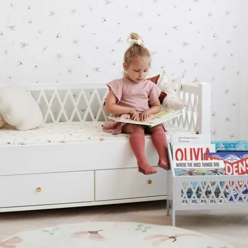 Cam Cam boekenbank Harlekijn wit