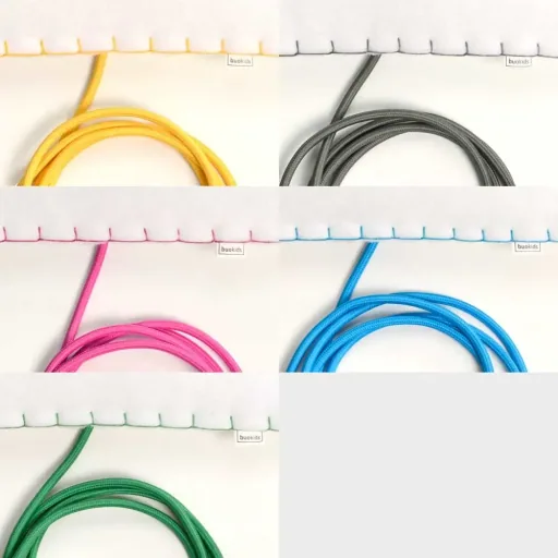 Buokids zacht lampje nachtlampje/wandlampje ster, Versie: Koord en connector; Kleur van de naad: blauw